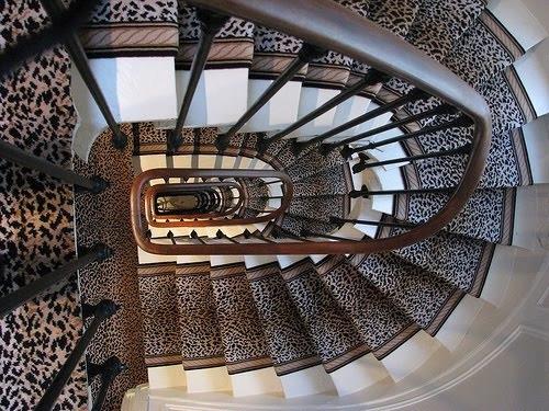 Τσιτάχ μοτίβο σκάλες χαλιά διακόσμηση σπιτιού