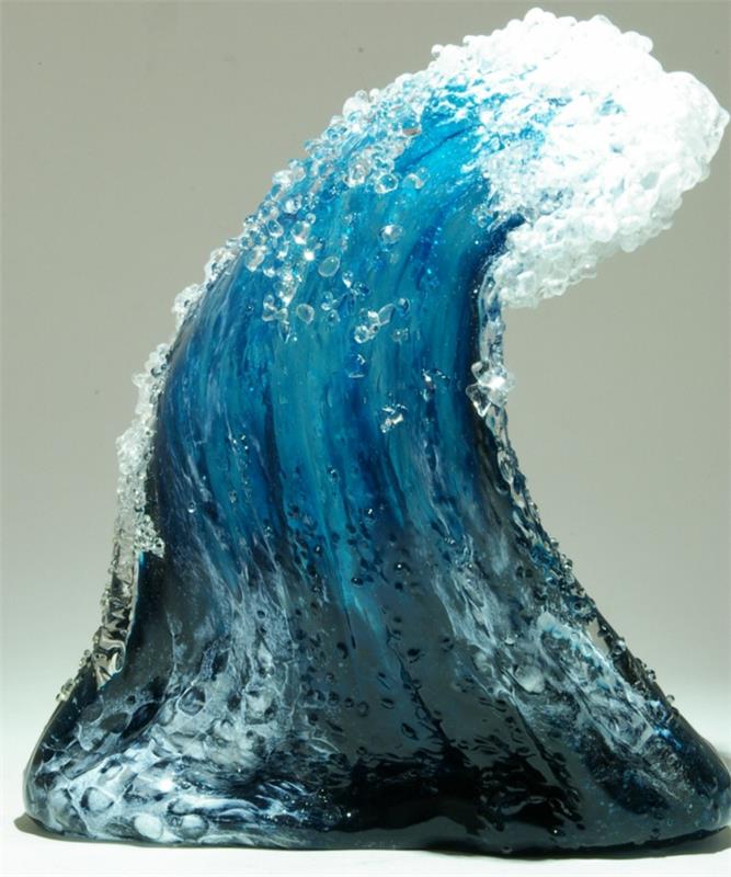 Γυάλινη τέχνη θαλάσσια διακόσμηση αγγεία γλυπτά Marsha Blaker Paul DeSomma