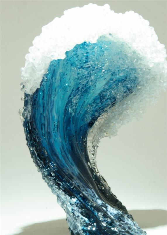 Γυάλινα έργα τέχνης γλυπτά θαλάσσιας διακόσμησης Marsha Blaker Paul DeSomma