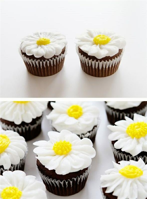 Συνταγή Daisy Cupcakes akeήστε μόνοι σας μικρές τάρτες