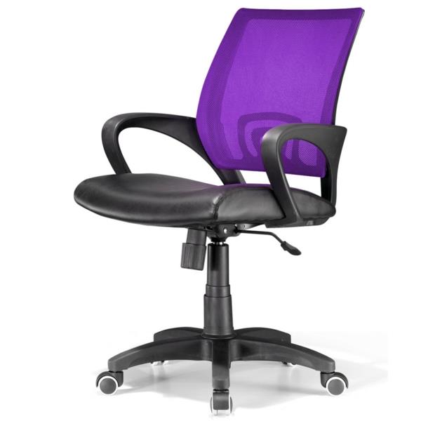 Φθηνή καρέκλες γραφείου και πολυθρόνες μαύρη μοβ πλάτη πλάτης