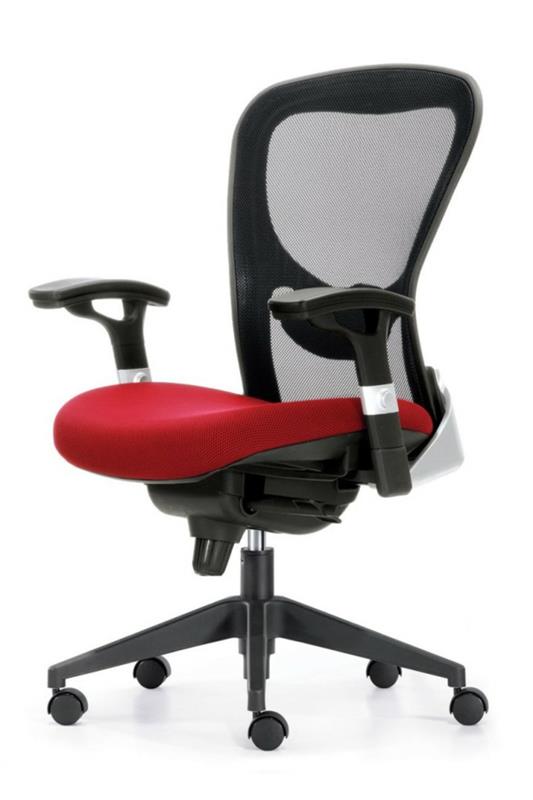 Φτηνές καρέκλες γραφείου και πολυθρόνες μαύρο κόκκινο κάθισμα