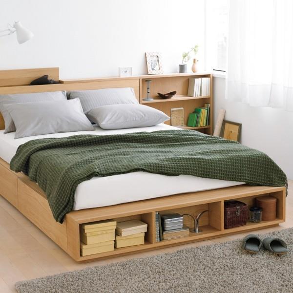 Πράσινη κουβέρτα - υπέροχος χώρος αποθήκευσης κρεβάτι