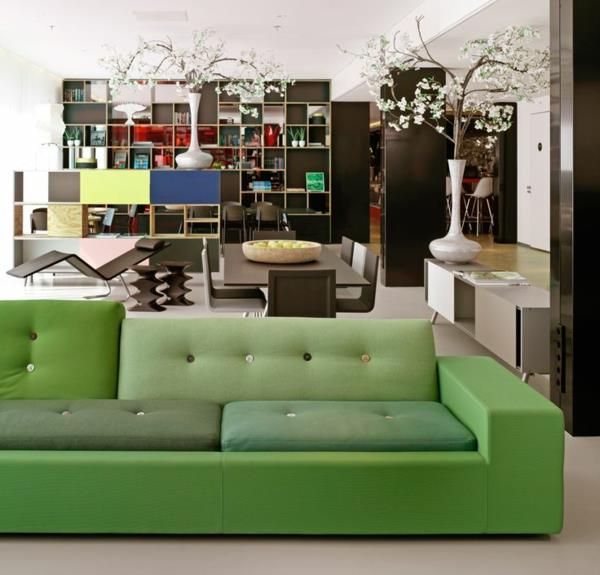 Πράσινοι καναπέδες μοντέρνος καναπές