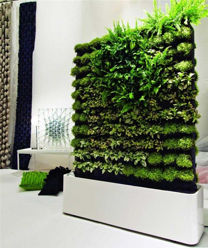 Γλυπτό σχεδιασμού πράσινου τοίχου με πράσινες ιδέες