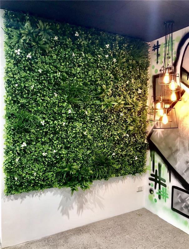 Σχεδιασμός πράσινου τοίχου υπέροχος πράσινος τοίχος προφοράς