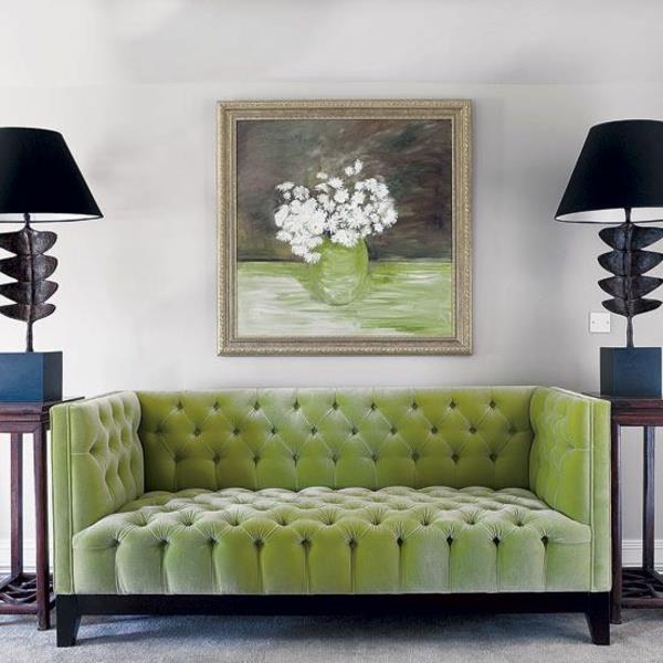 Πράσινοι καναπέδες καναπέδες αμπαζούρ πίνακες ζωγραφικής