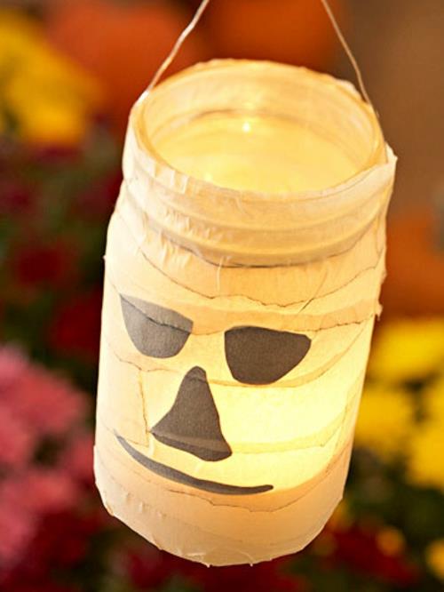 Τρομακτικές ιδέες διακόσμησης για αποκριάτικα κεριά από γυαλί φανάρι
