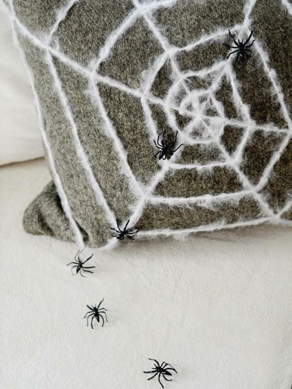 Μαλλί αποκριών υφάσματα υφάσματα Διακόσμηση αράχνη