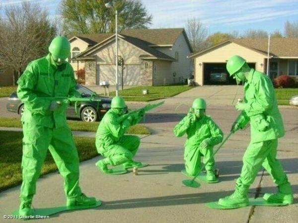 Ανδρικά αποκριάτικα κοστούμια πράσινοι στρατιώτες