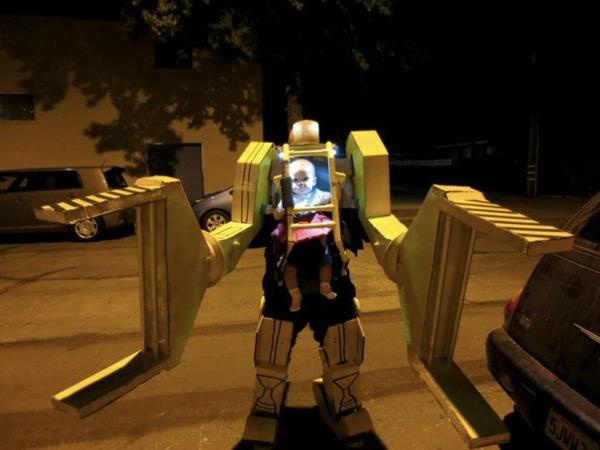 Halloween sci fi παιδικά κοστούμια σχεδιάζουν εορταστικά ρομπότ