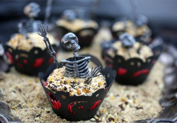 Συνταγές για αποκριάτικο πάρτι Horror Muffins Αποκριάτικα γλυκά Αποκριάτικο επιδόρπιο