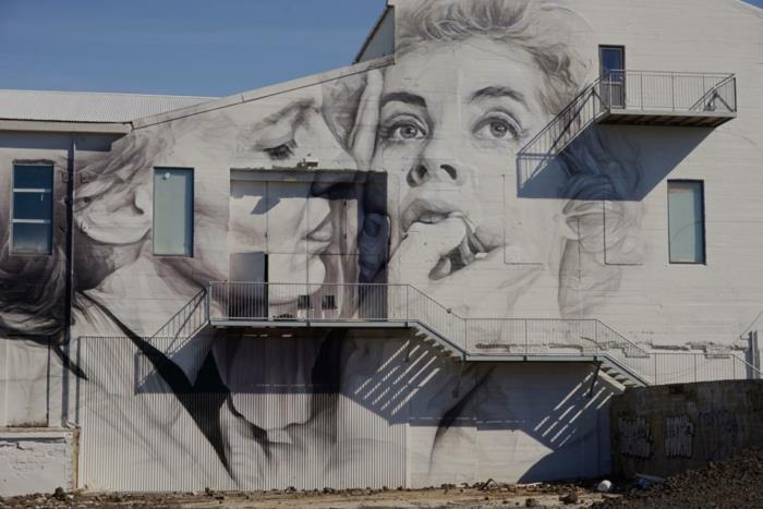 Πρωτεύουσα της Ισλανδίας Ρέικιαβικ ορόσημα street art