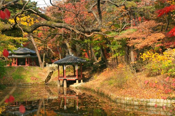 Πρωτεύουσα της Νότιας Κορέας Changdeok gung μυστηριώδης κήπος