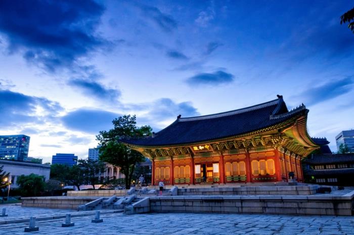 Πρωτεύουσα της Νότιας Κορέας Παλάτι γκούνγκ Deoksu