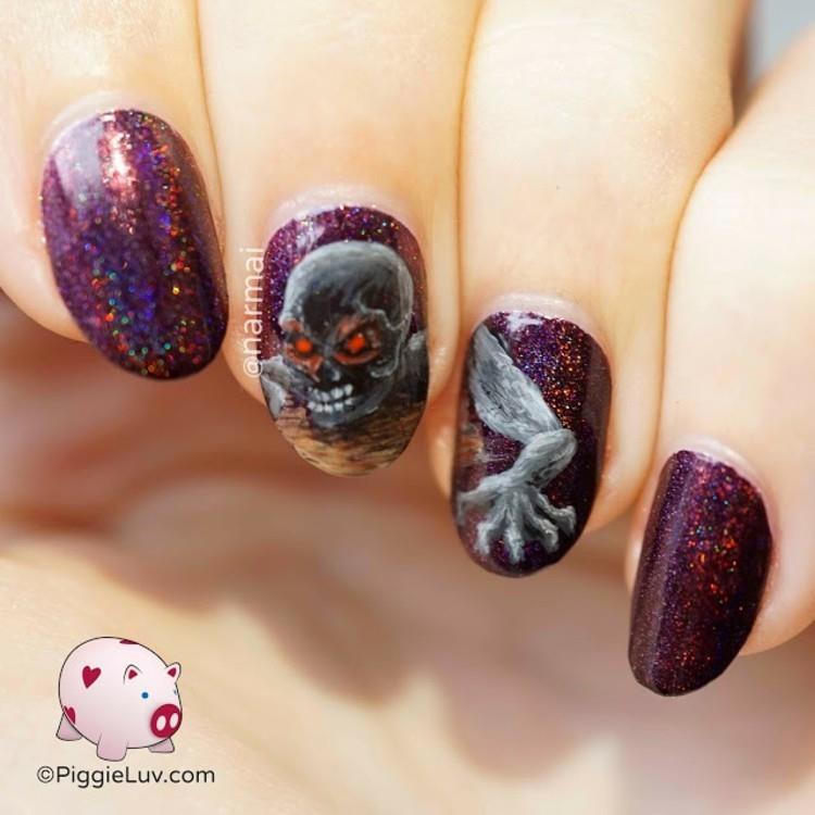 hawolleen nageldesign ιδέες μιμούνται piggieluv totenkopf