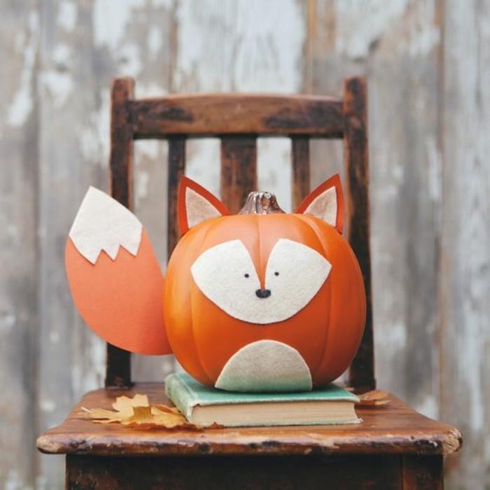 Herbstdeko hawolleen kurbis fuchs deco ιδέες