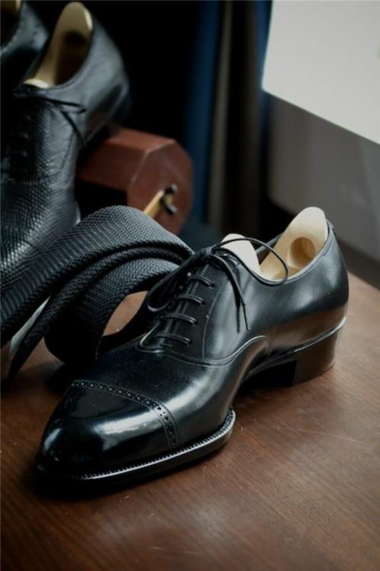 Ανδρικά παπούτσια μόδας φθινόπωρο και χειμώνα άνδρες μαύρο κομψό