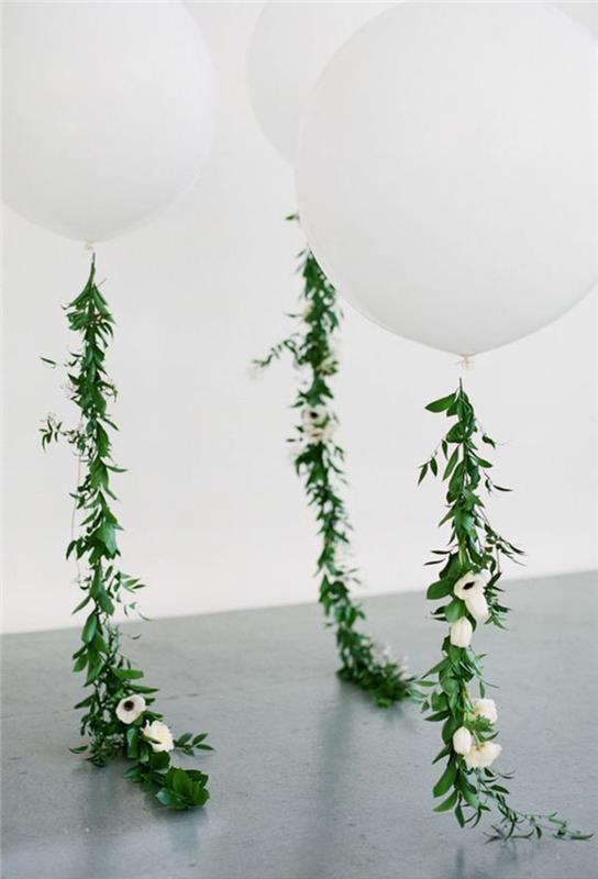 Φτιάξτε διακοσμήσεις γάμου μόνοι σας γαμήλιο πάρτι λευκό πράσινο