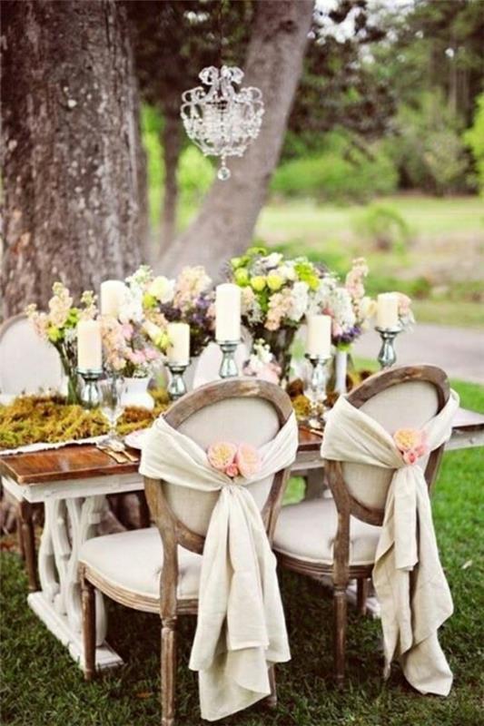 λουλούδια φωτιστικά διακοσμητικά γαμήλια τραπέζια κήπου υψηλής στιλπνότητας