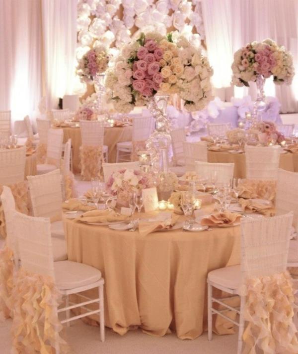 λουλούδια φωτισμού υψηλής στιλπνότητας διακόσμηση γαμήλιου τραπεζιού