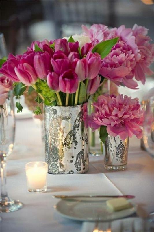 λουλούδια φωτιστικά διακοσμήσεις γαμήλιου τραπεζιού