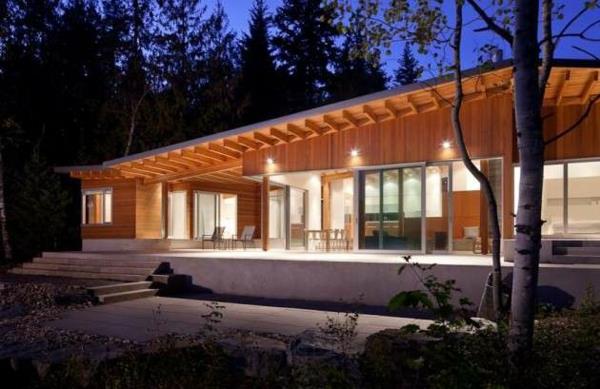Προκατασκευασμένο σπίτι ξύλινο μπανγκαλόου ξύλινα σπίτια φωτισμός