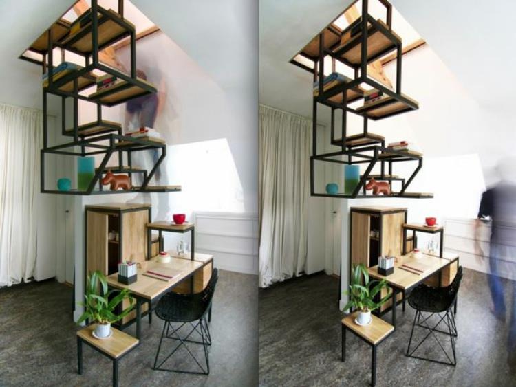 Το γραφείο του σπιτιού έχει σχεδιάσει πρακτικές σκάλες γραφείου