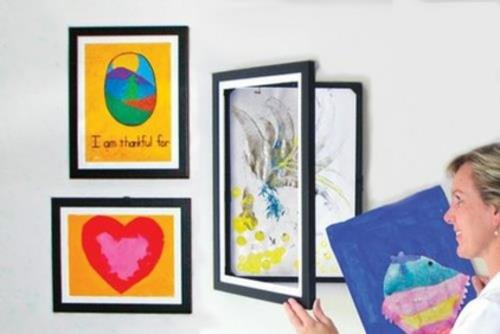 Home Office and Playroom Σχεδιάζει κορνίζα φωτογραφιών μαύρο κομμάτι τοίχου