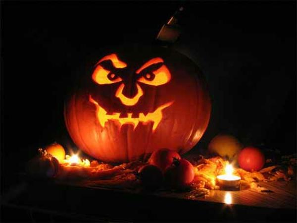 Horror Halloween εικόνες jolly jack ανάβουν φώτα