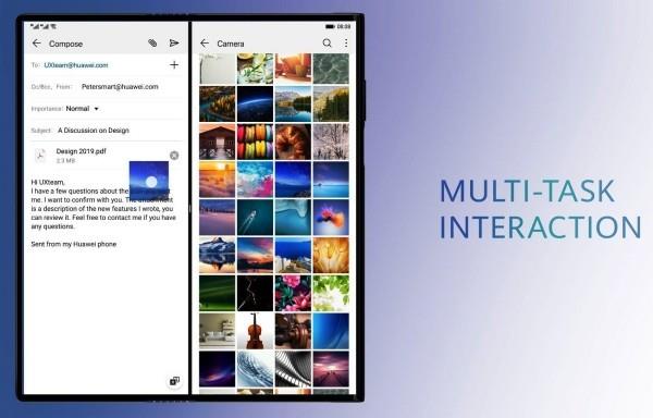 Η κυκλοφορία του Huawei Mate X δεν καθυστερεί παρά τα προβλήματα με τις εικόνες email πολλαπλών εργασιών Galaxy Fold
