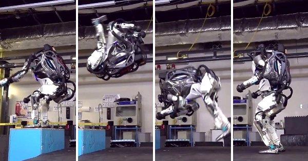 Το ρομπότ σκύλων SpotMini της Boston Dynamics έρχεται σύντομα atlas robot backflip