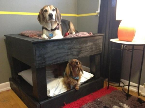 Κρεβάτια σκύλων κουκέτες από ξύλο γάτες καναπέδες κατοικίδια κρεβάτι σοφίτας