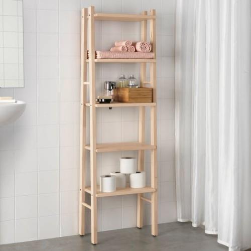 Κατάλογος Ikea 2019 νέο ράφι αξεσουάρ μπάνιου από ξύλο