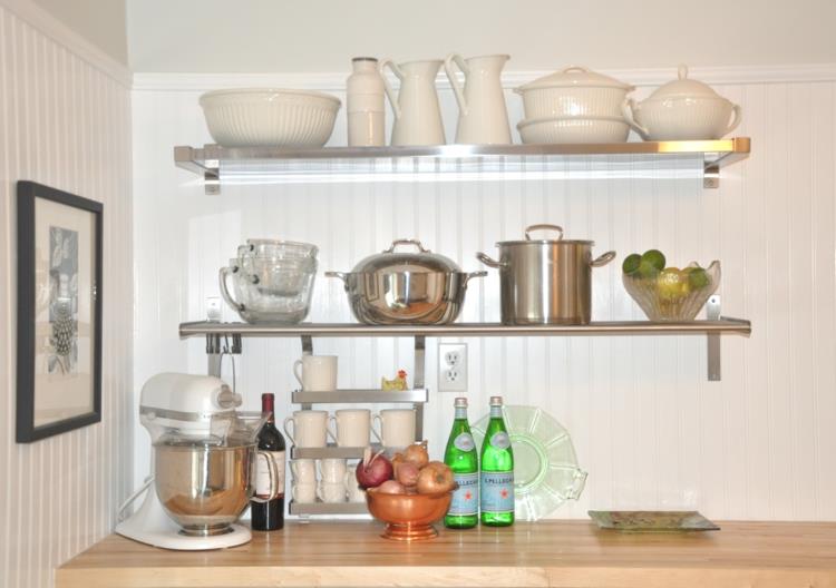 Η κουζίνα Ikea ράφια σύγχρονα συστήματα ραφιών ιδέες χώρου αποθήκευσης
