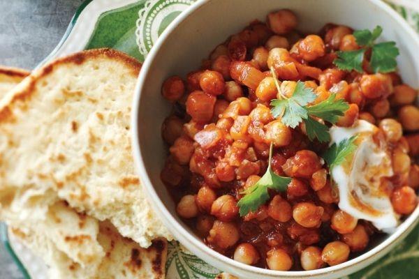 Ινδικό μαγείρεμα ινδικό φαγητό chana masala