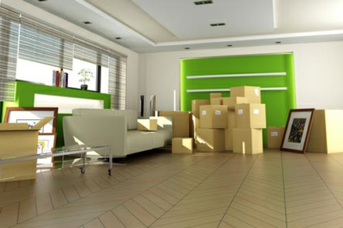 νέο διαμέρισμα σχεδιασμού δαπέδου με πράσινο τοίχο