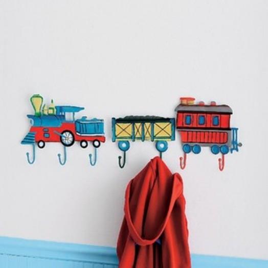 Ενδιαφέροντα σχέδια γάντζοι τοίχου παιδικού σταθμού διακόσμηση σιδηροδρόμου