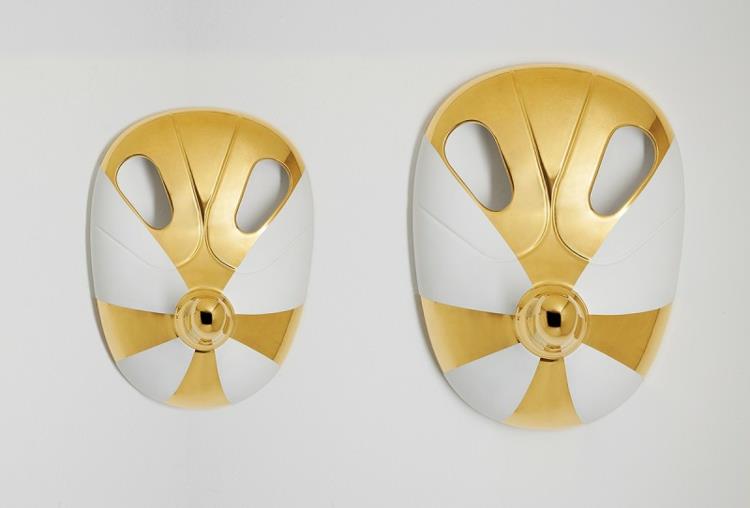 Ιταλικά έπιπλα αξεσουάρ σπιτιού Bosa Ceramiche καλύπτει χρυσές πινελιές