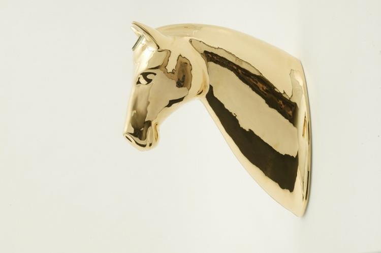 Ιταλικά έπιπλα οικιακά αξεσουάρ Bosa διακόσμηση τοίχου χρυσό άλογο