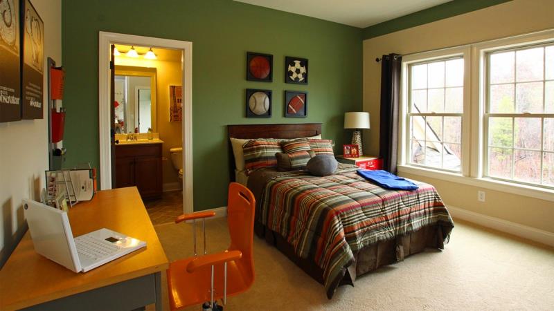 Ιδέες για νεανικά δωμάτια έπιπλα δωματίου νεολαία χρώμα τοίχου πράσινο