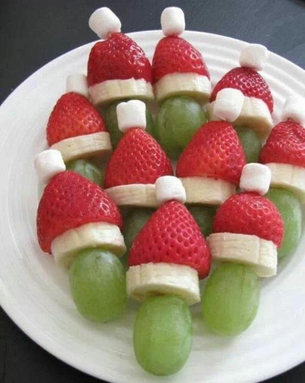 Τροφή φράουλας χαμηλών θερμίδων για τα φρούτα των Χριστουγέννων