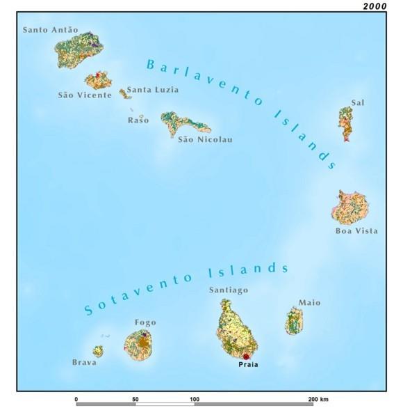 Χάρτης για τις διακοπές του Πράσινου Ακρωτηρίου Νησιά Πράσινου Ακρωτηρίου