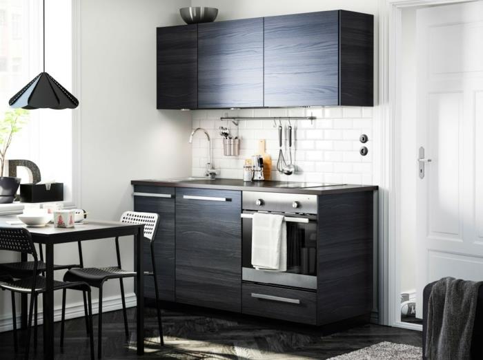 Σχεδιασμός κουζίνας Ikea kitchens creme baige ανοιχτό μαύρο ξύλο