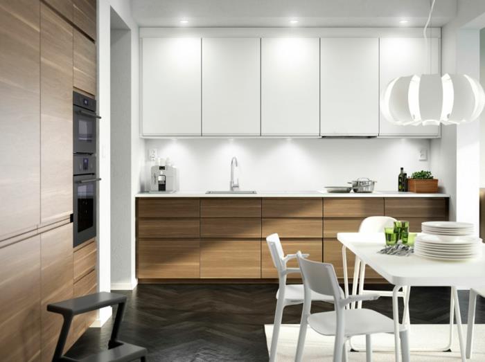 Σχεδιασμός κουζίνας Κουζίνες Ikea ξύλο λευκό μοντέρνο λείο