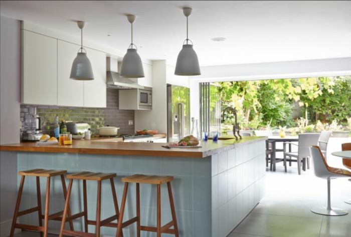 Σχεδιασμός κουζίνας Κουζίνες Ikea ξύλινη λευκή ανοιχτή κουζίνα