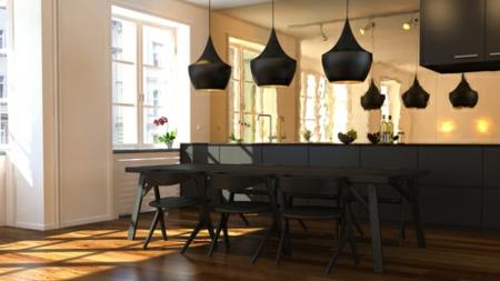 3D διαμέρισμα μαύρη κουζίνα 2014 εγκατάσταση