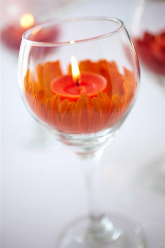 Διακοσμήστε κεριά - διακοσμήσεις πορτοκαλιού κεριού