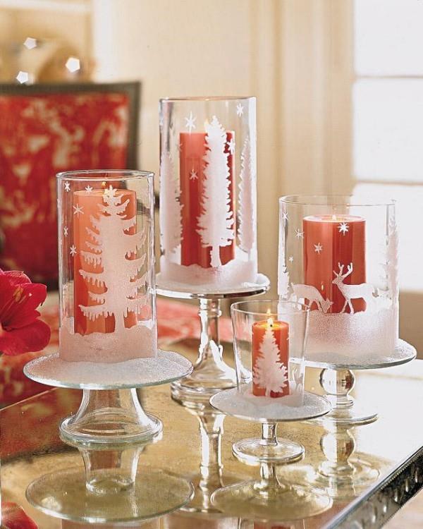 Διακόσμηση κεριών - ιδέες για κόκκινα κεριά