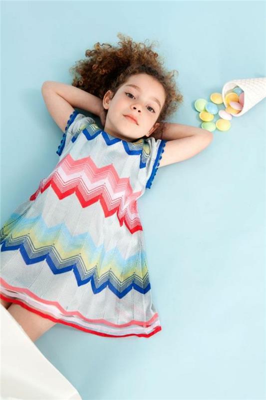 Παιδικές τάσεις μόδας 2016 εικόνες Missoni χρωματιστό μοτίβο chevron